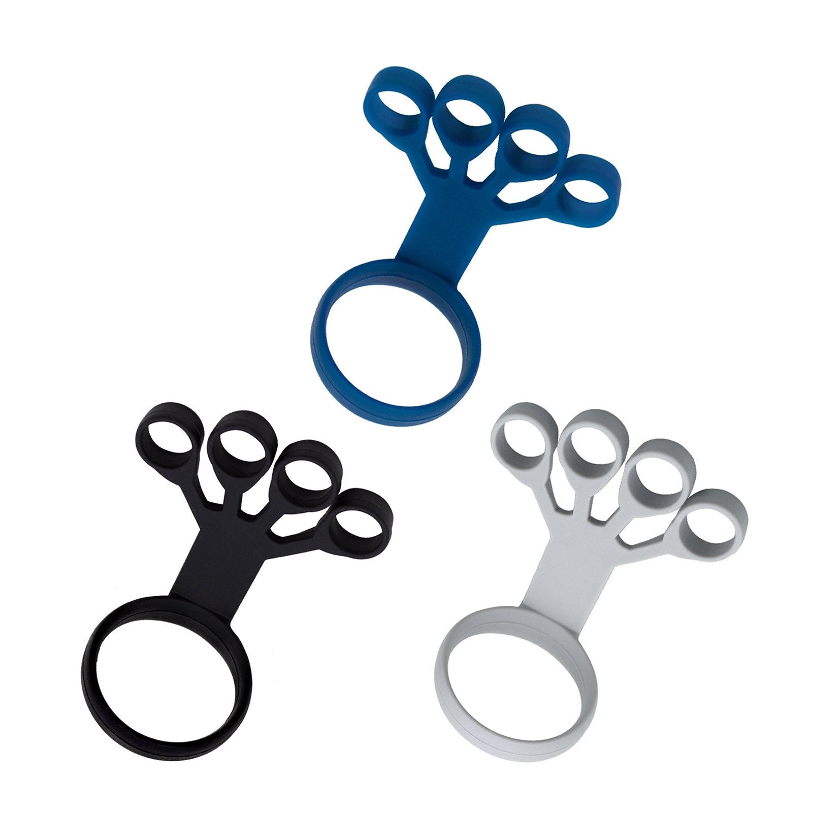 "Ultimate Finger Strength Trainer: Silicone Hand Gripper for Rehabilition - Achieve 6.6LB/8.8LB/11LB Finger Expansion and Strengthening with Ease!"